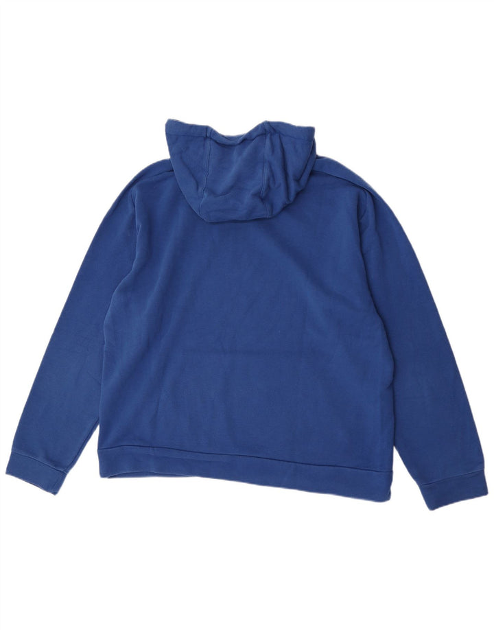 Puma Herren-Kapuzenpullover mit Grafik, groß, aus blauer Baumwolle
