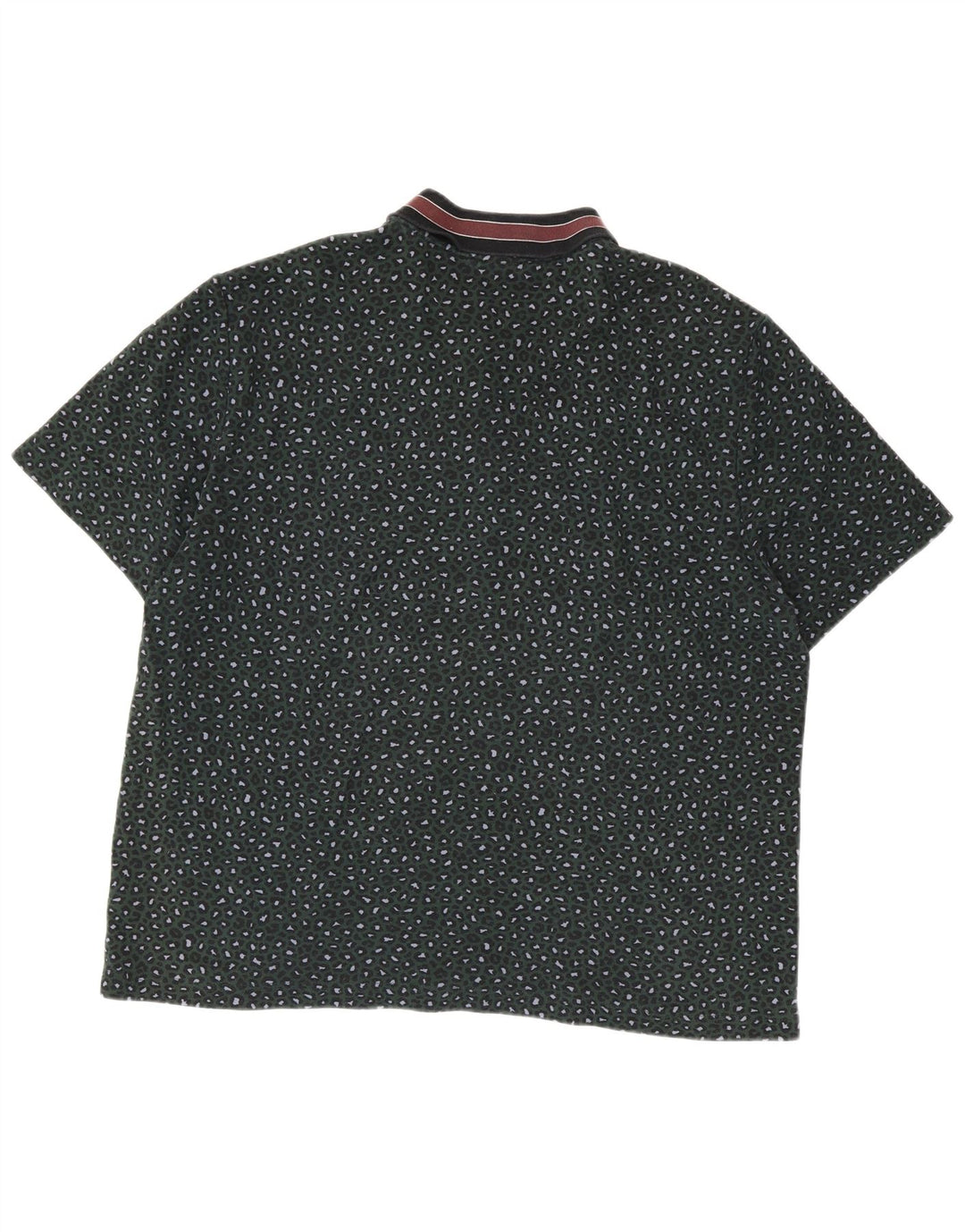 Lacoste Herren-Poloshirt XL, grün gefleckte Baumwolle
