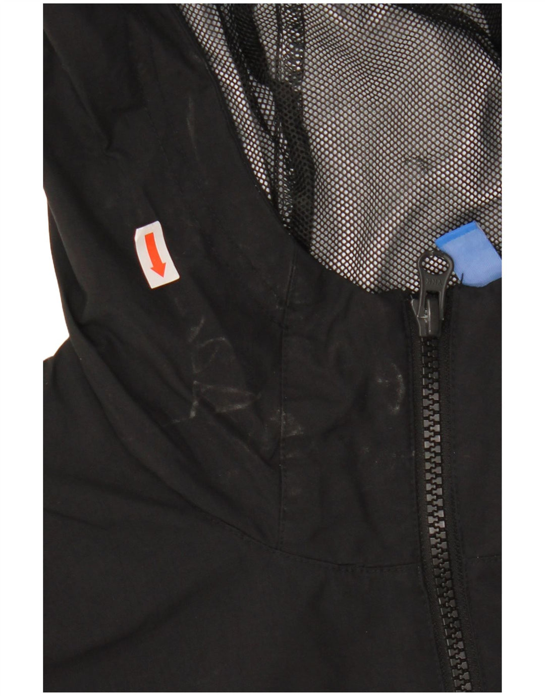 ADIDAS Herren-Regenjacke mit Kapuze, UK 38, Mittelschwarz, Colourblock-Polyester