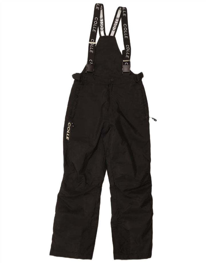 COLLE Latzhose für Jungen, Skihose mit Grafik, 11–12 Jahre, Schwarz
