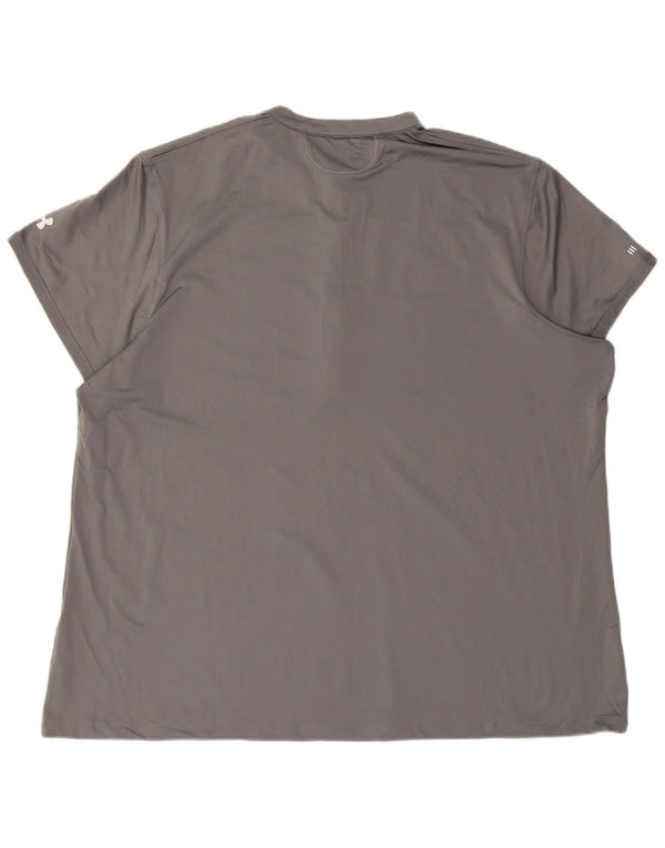 Under Armour Damen Heat Gear T-Shirt Top UK 22 3XL Grau