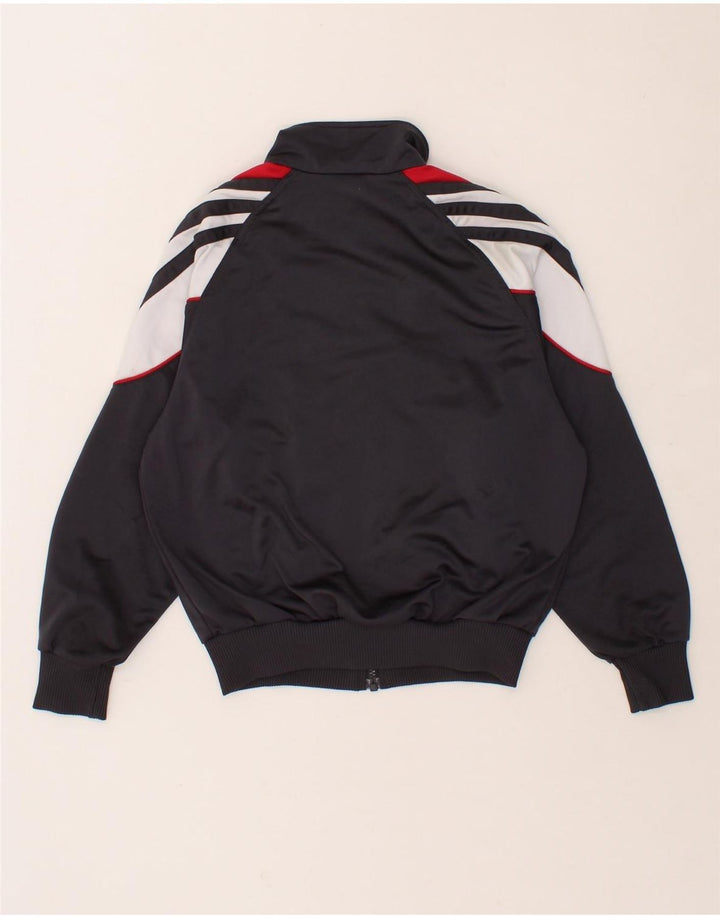ADIDAS Boys Tracksuit Top Jacket 9-10 Years Navy Blue Colourblock Vintage Adidas and Second-Hand Adidas from Messina Hembry 