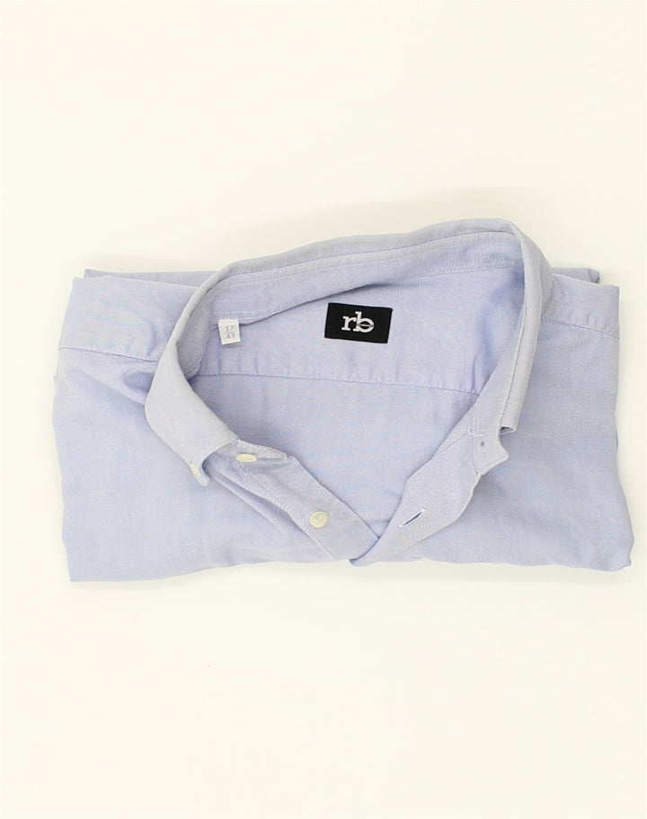 ROCCOBAROCCO Mens Shirt Size 43 17 Large Blue | Vintage Roccobarocco | Thrift | Second-Hand Roccobarocco | Used Clothing | Messina Hembry 