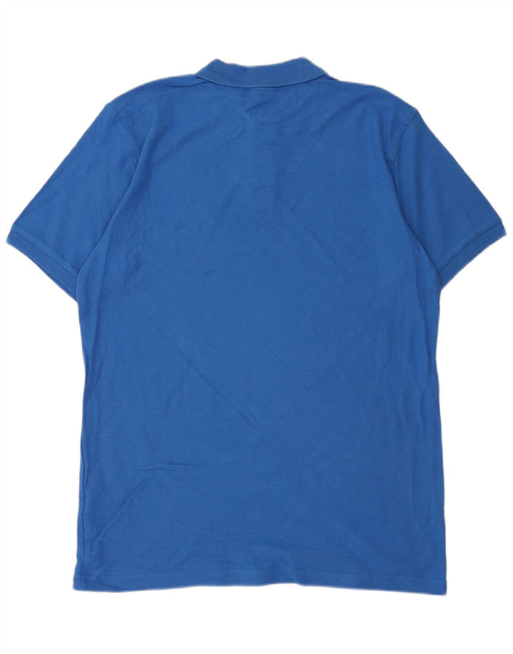 FILA Mens Polo Shirt Large Blue Cotton