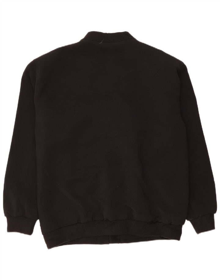 VINTAGE Herren Bomberjacke UK 42 XL Schwarz Colourblock Polyester