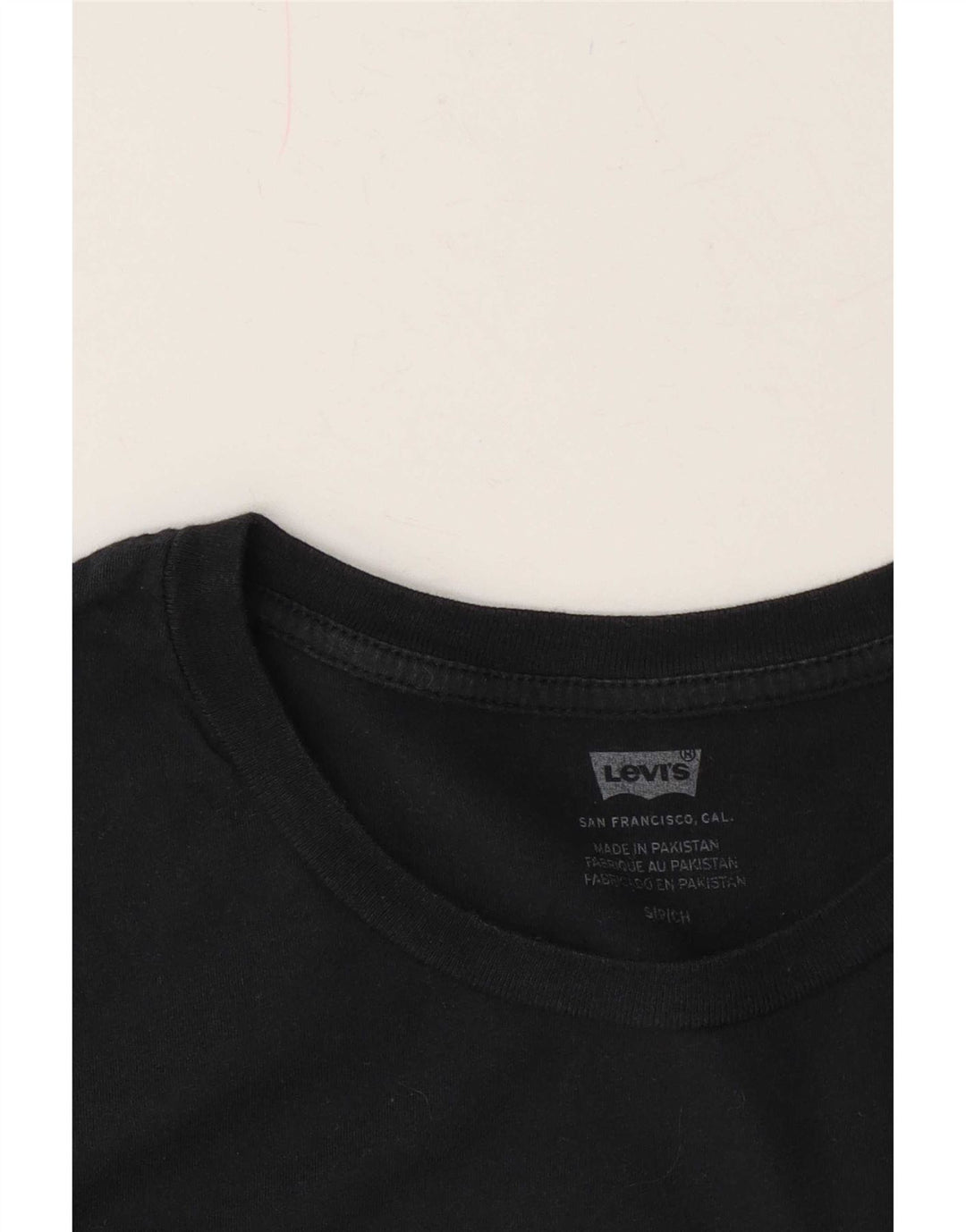 Levi's Damen-T-Shirt in Übergröße mit Grafik, UK 10, Größe S, Schwarz