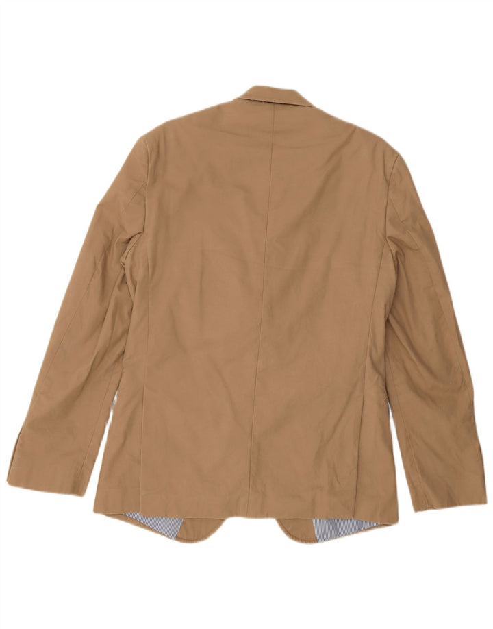 Tommy Hilfiger Herren-Blazer mit 2 Knöpfen, UK 38, mittelbeige Baumwolle