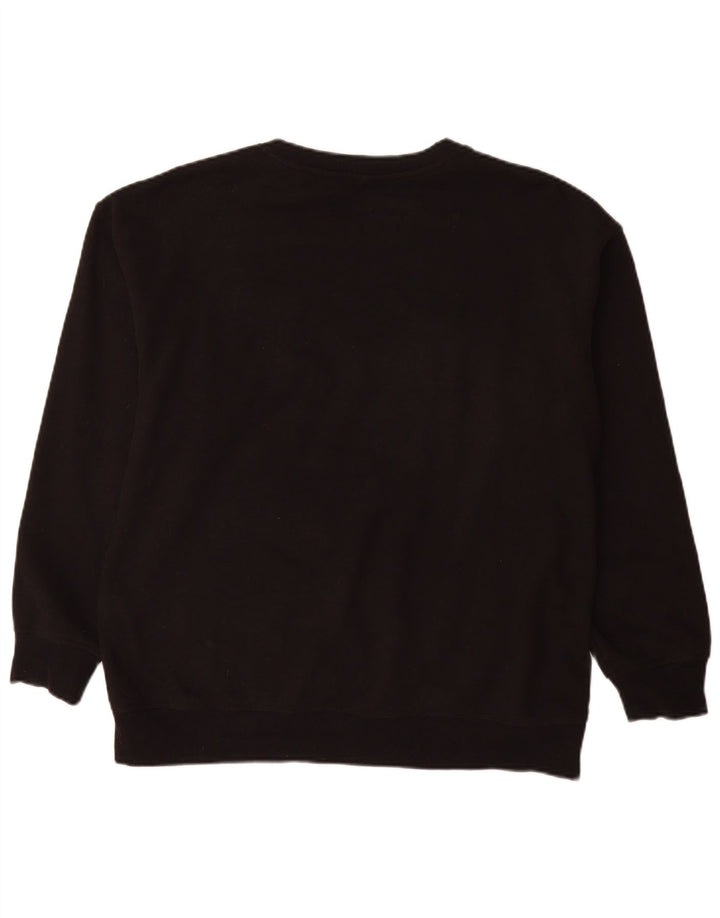 Dkny Herren-Sweatshirt mit Grafik, groß, aus schwarzer Baumwolle
