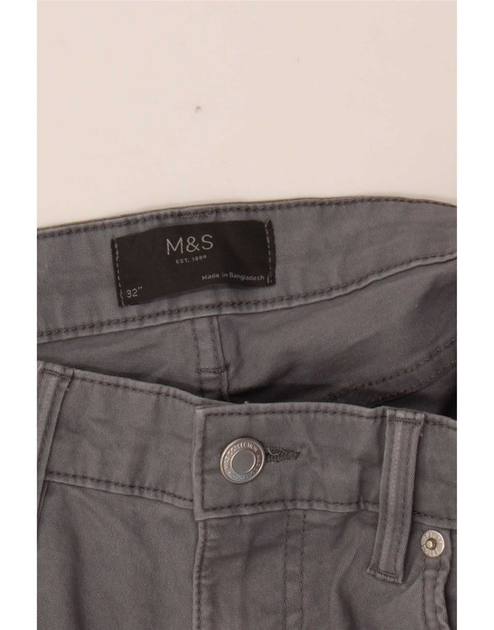 Marks & Spencer Herren-Freizeitshorts W32 mittelgraue Baumwolle