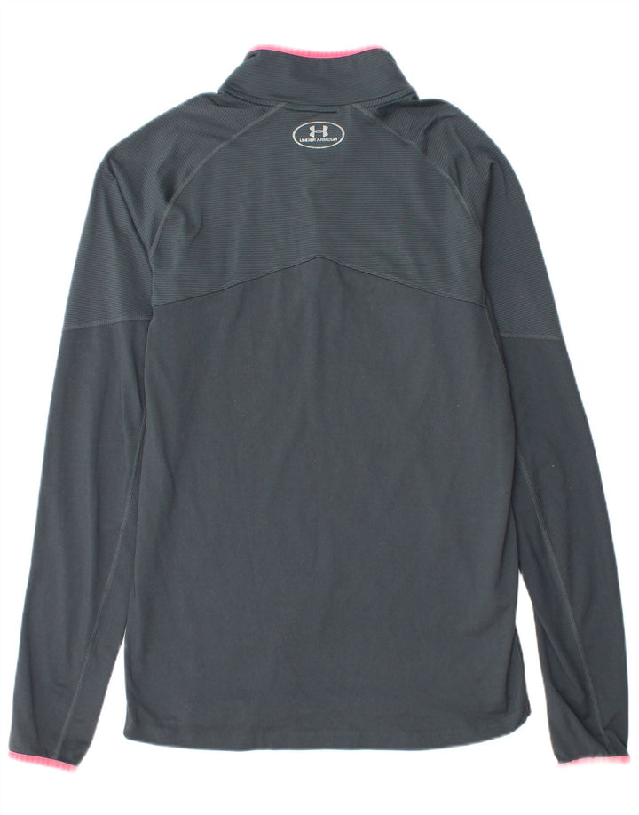 Under Armour Herren-Pullover-Trainingsoberteil mit Reißverschluss und Halsausschnitt, Mittelgrau