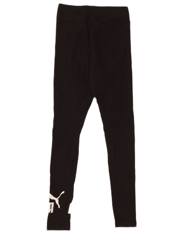 Puma Damen Graphic Leggings UK 6 XS Schwarz Baumwolle