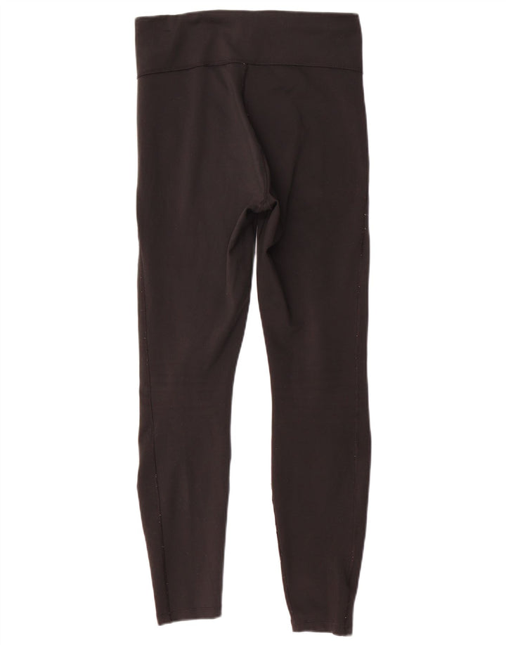 NIKE Damen Dri Fit Leggings UK 12 Medium Schwarz Polyester