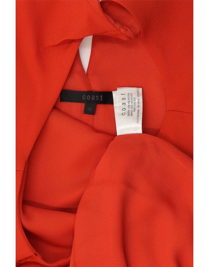 Coast Ärmelloses Damen-Etuikleid, Gr. 46, Größe L, Orange, Polyester