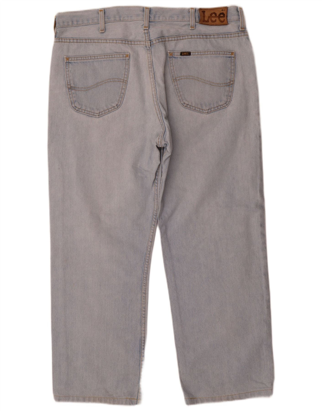 Lee Herren Straight Jeans W38 L27 Blaue Baumwolle
