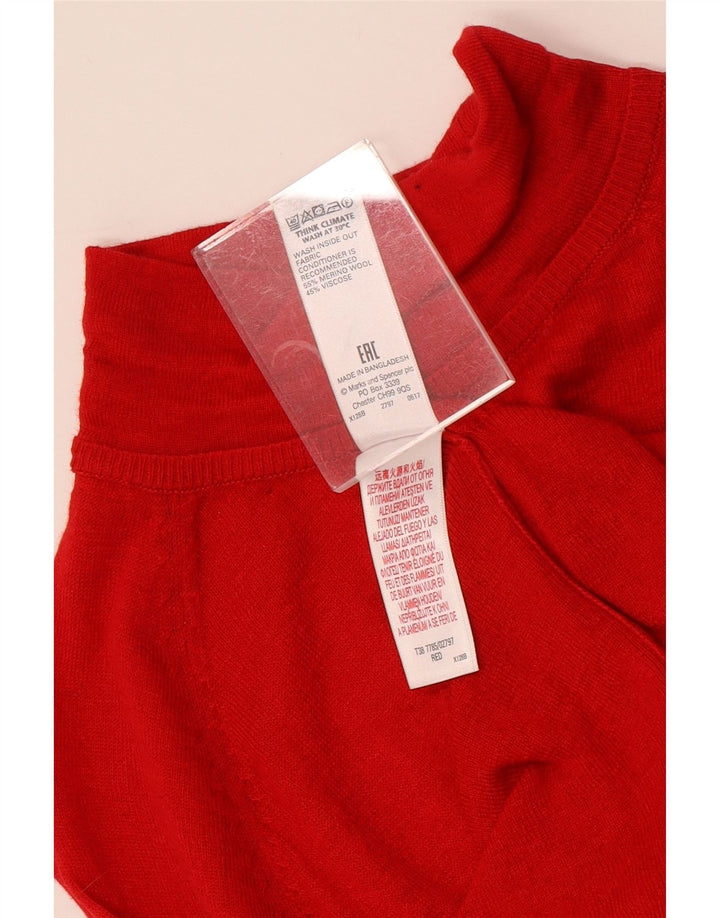 Marks & SPENCER Rollkragenpullover für Damen, Gr. 12, mittelrot