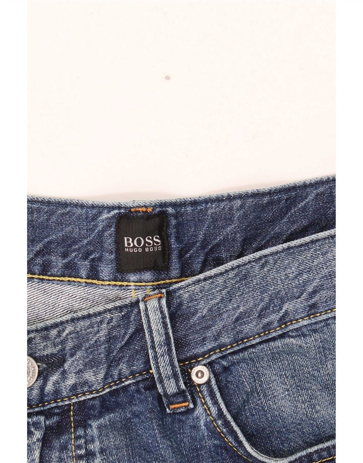 Hugo Boss Herren Loose Jeans W38 L30 Blaue Baumwolle