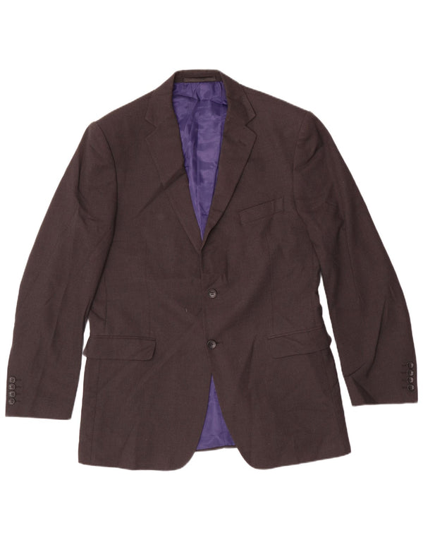 Marks & Spencer Herren-Blazer mit 2 Knöpfen, Gr. 42, Größe L, Grau, Polyester