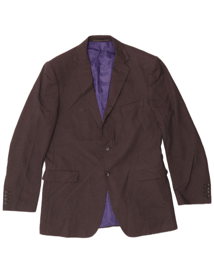 Marks & Spencer Herren-Blazer mit 2 Knöpfen, Gr. 42, Größe L, Grau, Polyester