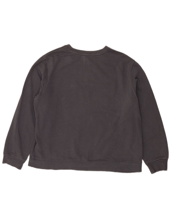 Marks & Spencer Damen Weekend Graphic Sweatshirt Pullover UK 14 Large Schwarz