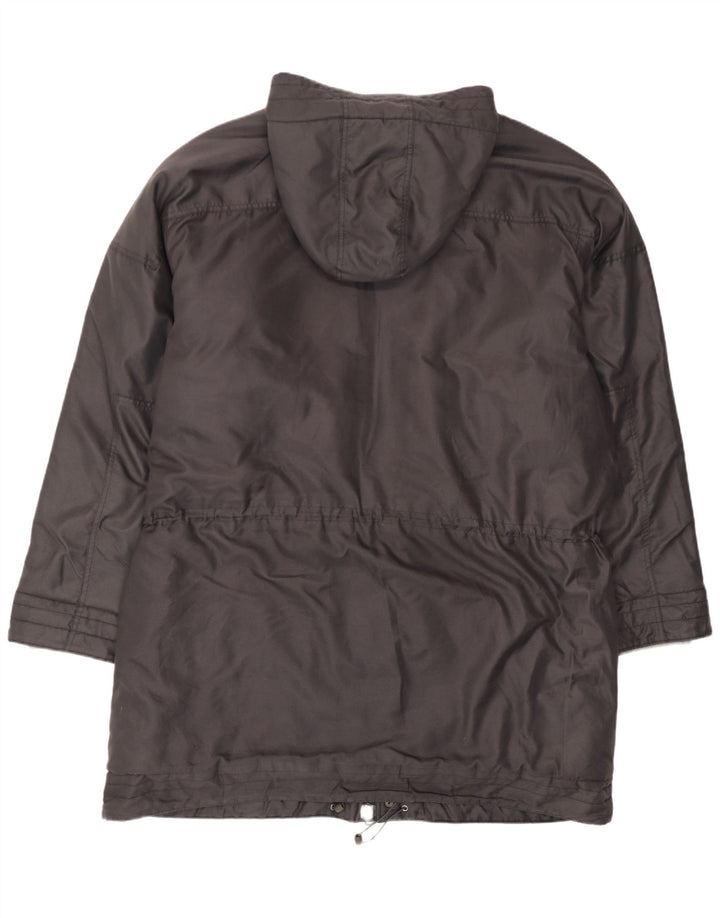 Nike Herren-Windbreaker-Mantel mit Kapuze, UK 45/47 XL, schwarzes Polyester