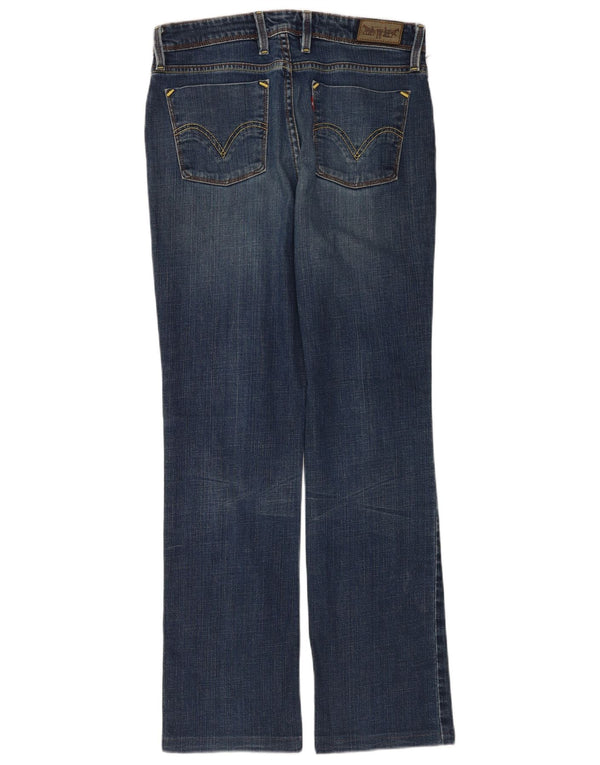 Levi's Damen 627 Straight Jeans W32 L30 Blaue Baumwolle