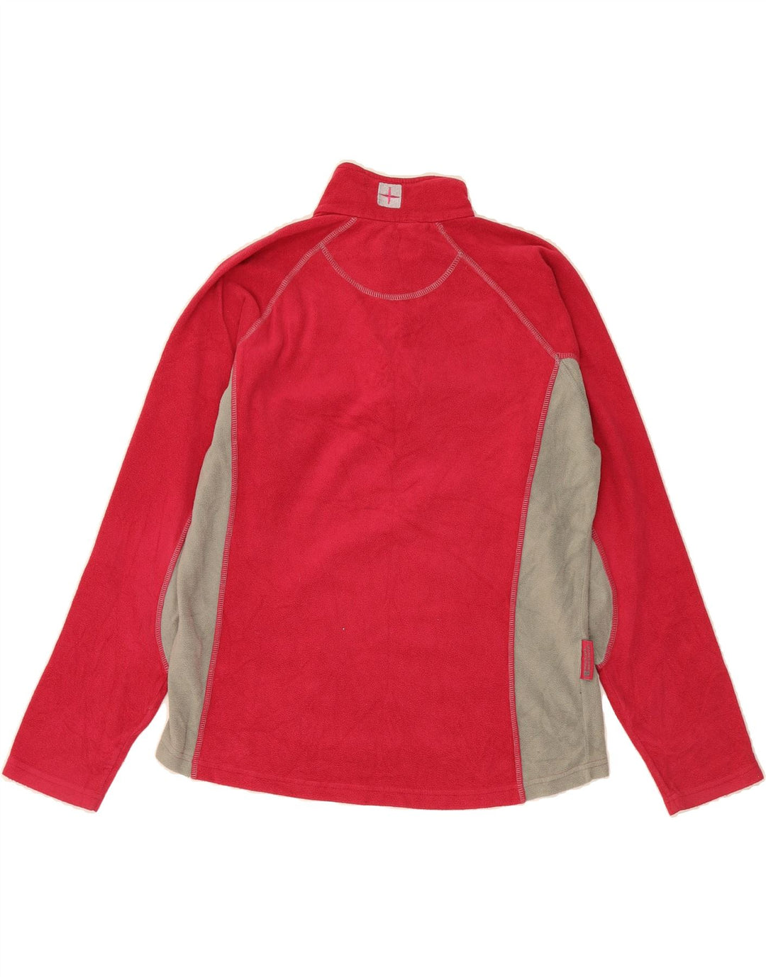 MOUNTAIN WAREHOUSE Womens Fleece Jumper UK 14 Large Red Colourblock Vintage Mountain Warehouse and Second-Hand Mountain Warehouse from Messina Hembry 
