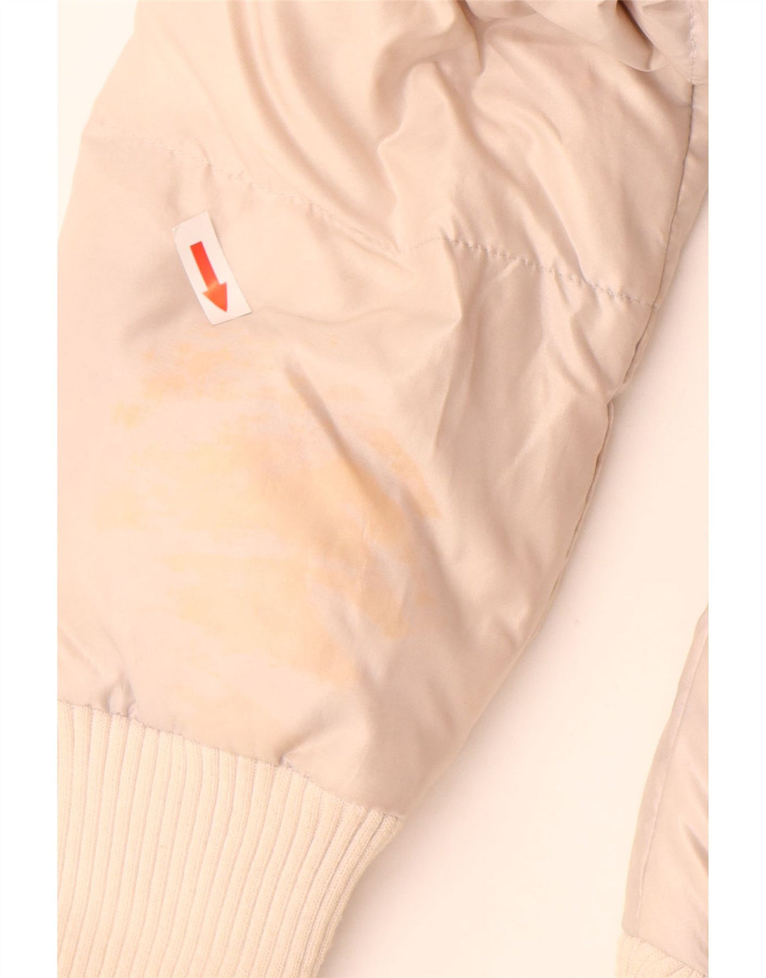 Adidas Damen Wattierte Jacke UK 12 Medium Beige Nylon