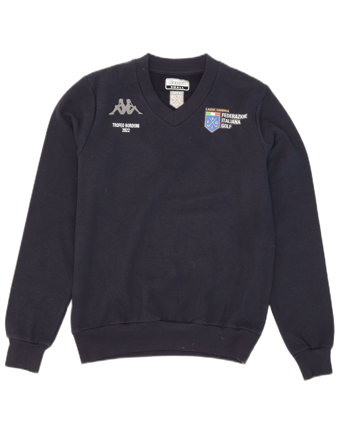 Kappa Herren Grafik-Sweatshirt-Pullover, klein, marineblau, Polyester