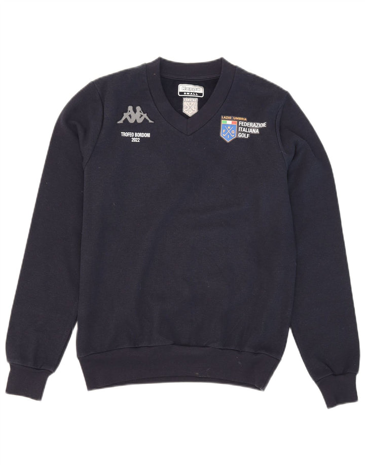 Kappa Herren Grafik-Sweatshirt-Pullover, klein, marineblau, Polyester
