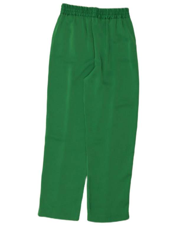 Gerade Freizeithose für Damen von Zara, Größe S, W26, L28, Grün, Polyester