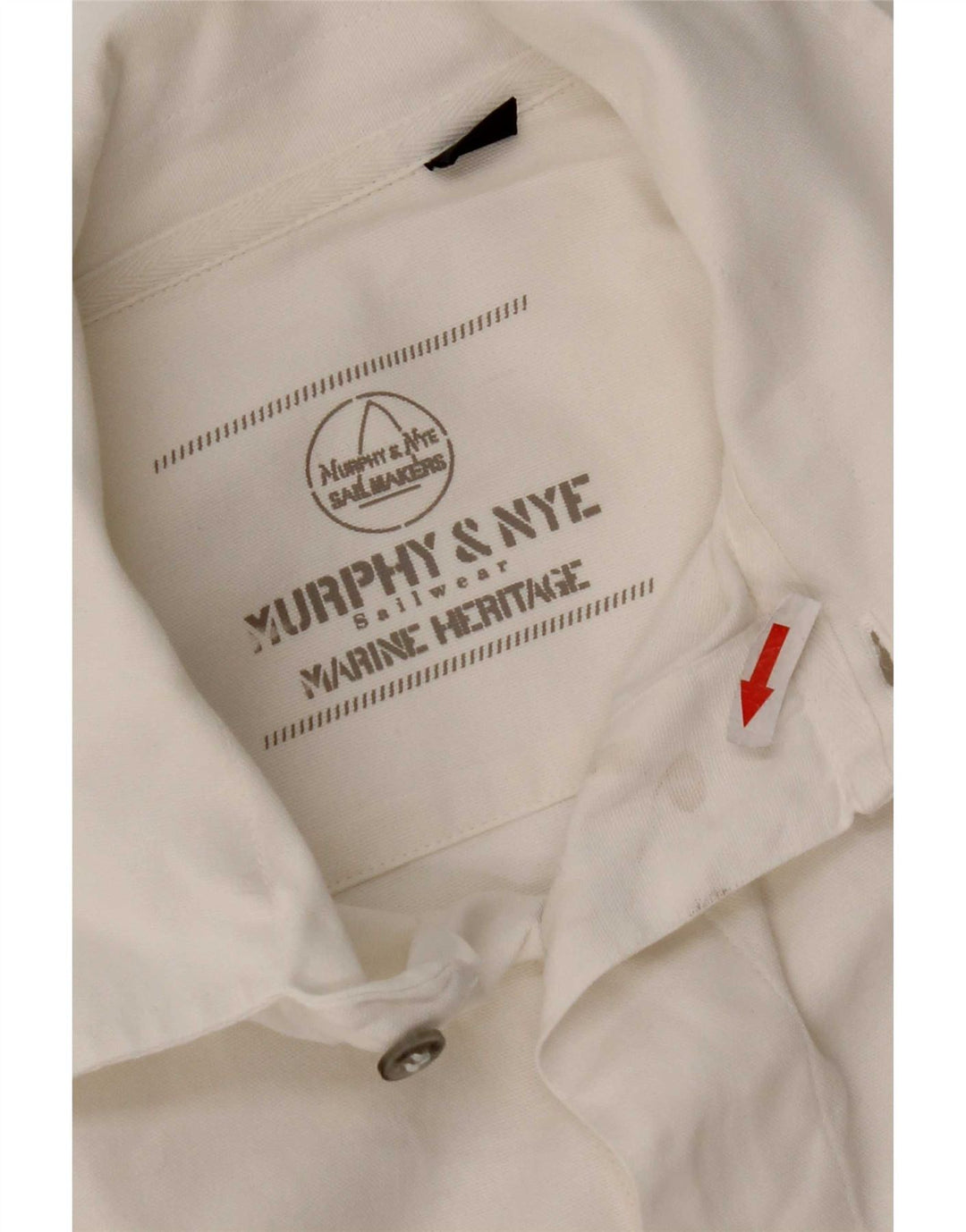 Murphy & Nye Herren-Kurzarmhemd, groß, aus weißer Baumwolle