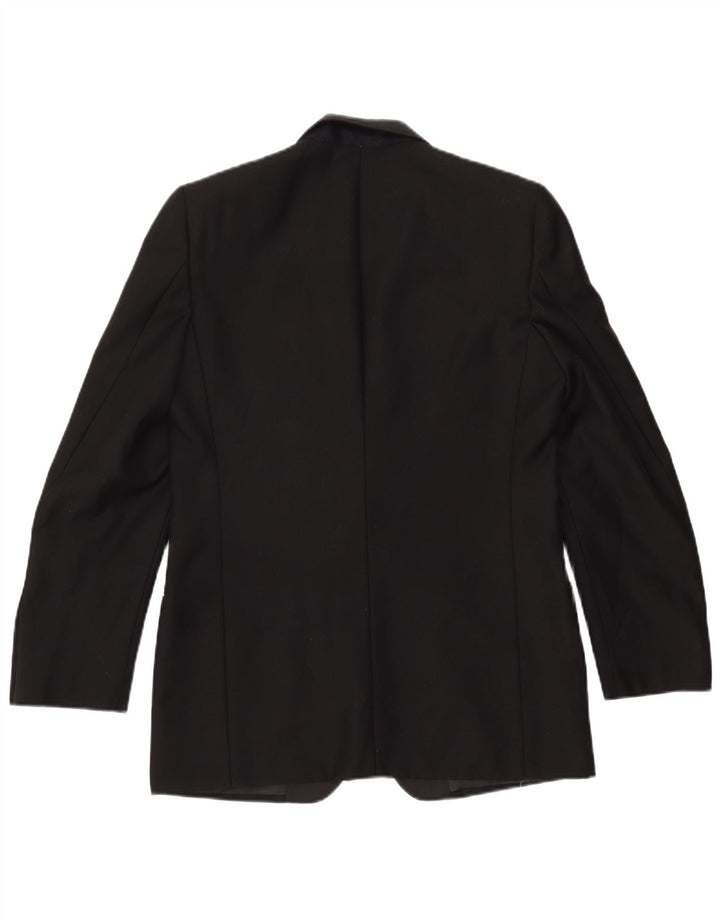 DEL MARE 1911 Herren 1-Knopf-Blazerjacke UK 38 Mittelschwarz