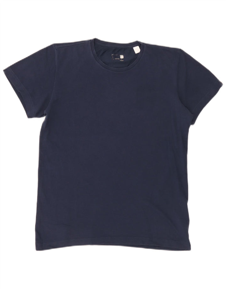Adidas Herren Grafik T-Shirt Top Small Marineblau Baumwolle