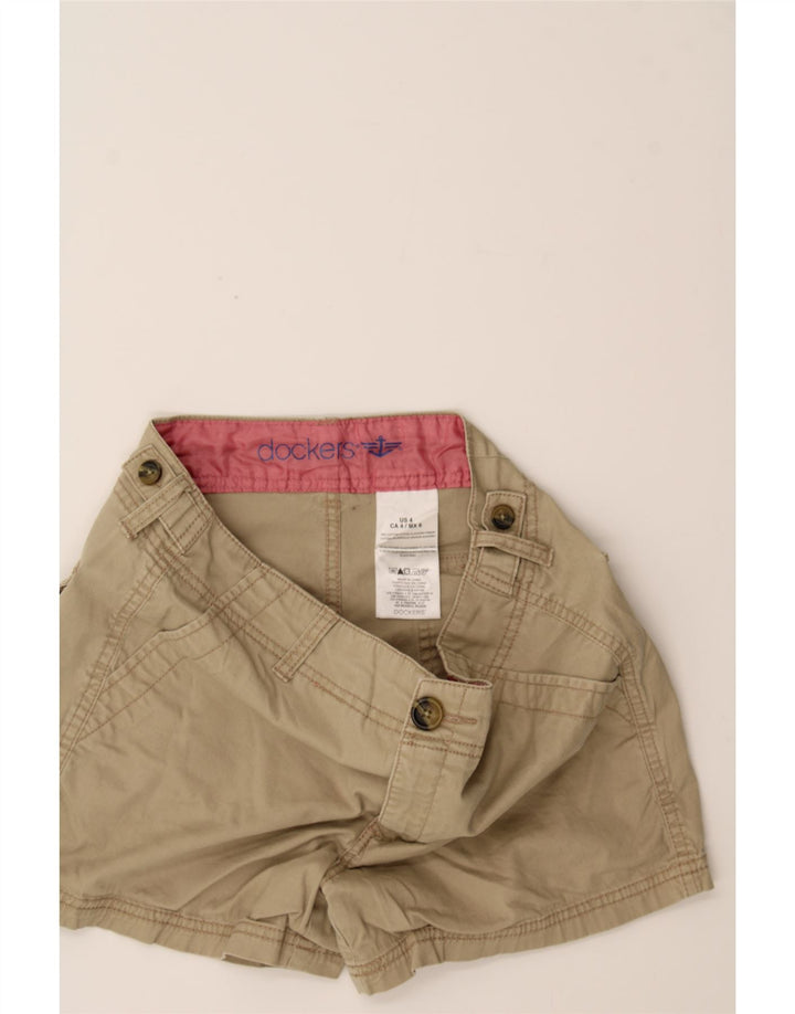 DOCKERS Womens Hot Pants US 4 Small W30 Beige Cotton Vintage Dockers and Second-Hand Dockers from Messina Hembry 