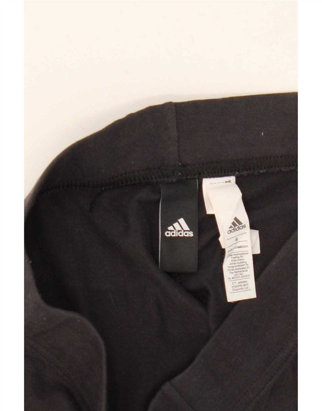 Adidas Damen Graphic Leggings UK 8 Small Schwarz Baumwolle