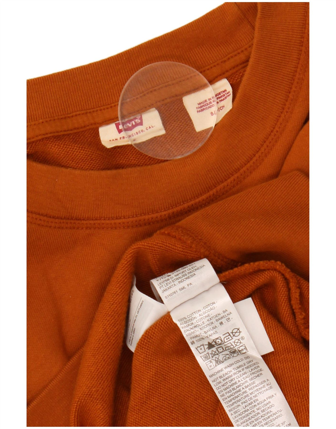 LEVI'S Damen-Sweatshirt in Übergröße mit Grafik, UK 10, Größe S, Braun, Baumwolle