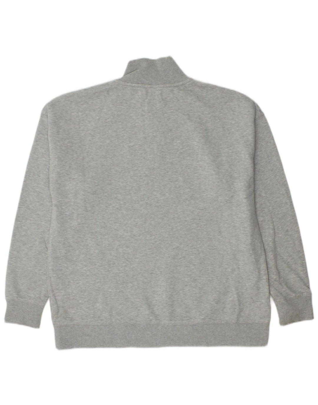 CALVIN KLEIN JEANS Herren-Sweatshirt mit Reißverschluss am Hals, Mittelgrau