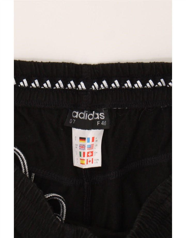 ADIDAS Mens Sport Shorts Large  Black Cotton Vintage Adidas and Second-Hand Adidas from Messina Hembry 