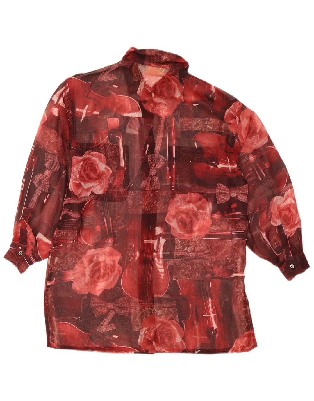 Penny Black Damen-Hemdbluse, Größe S, Rot, Blumenmuster, Polyester