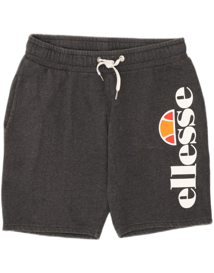 Ellesse Herren Graphic Sport Shorts Mittelgraue Baumwolle