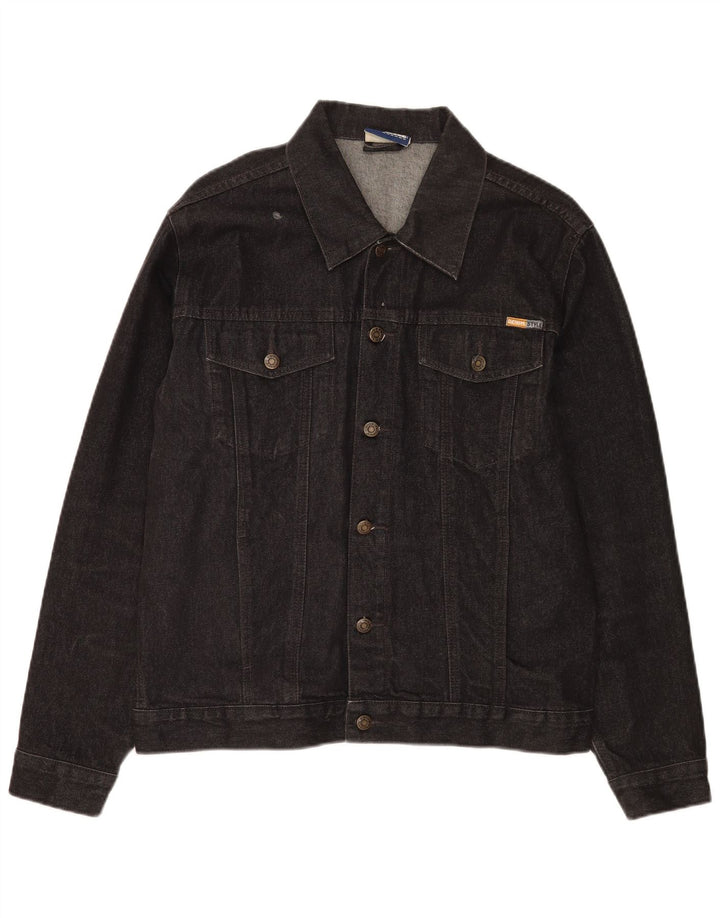 Denim Style Herren Jeansjacke UK 42 XL Schwarz Baumwolle