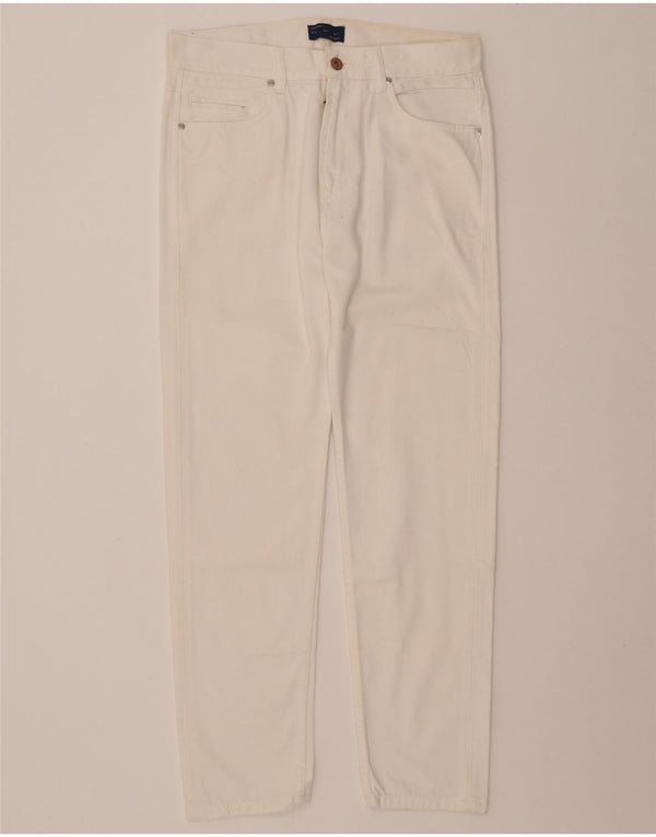 ZARA Herren Slim Jeans EU 40 Medium W31 L28 Off White Baumwolle