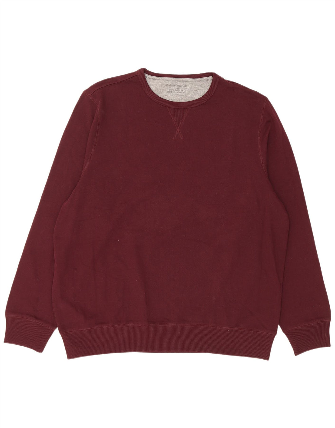 Marks & Spencer Herren-Sweatshirt mit regulärer Passform, 2XL, Burgunderrot, Baumwolle