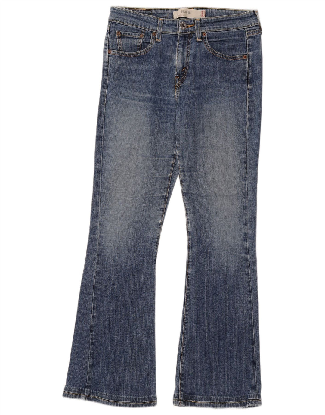 Levi's Damen 510 Flared Jeans W30 L30 Blau
