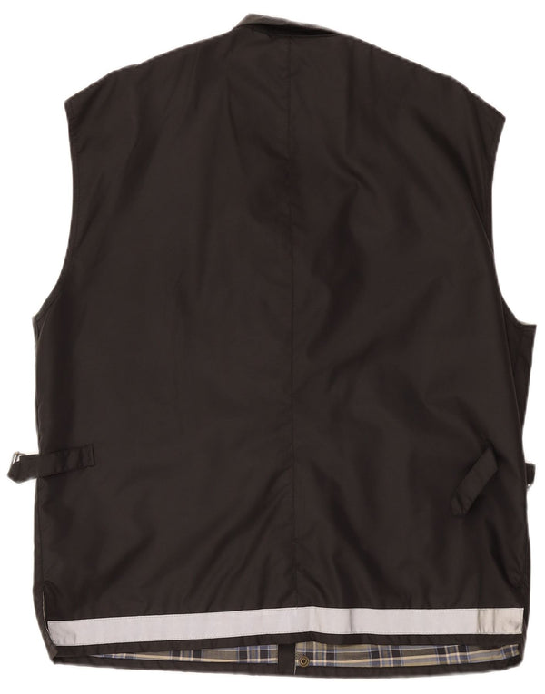 Belstaff Herren Utility Gilet UK 44 2XL Schwarzes Nylon