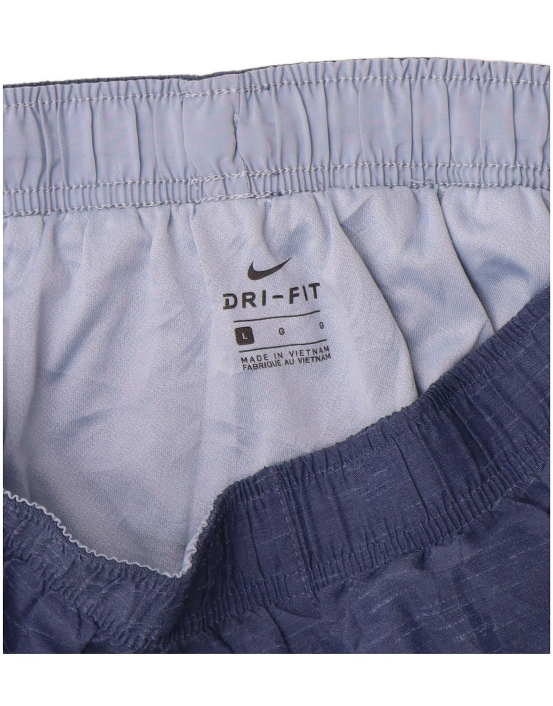 Nike Damen Dri Fit Sportshorts UK 16 Large Blue Colourblock Polyester