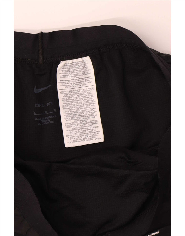 Nike Herren Dri Fit Sportshorts, groß, aus schwarzem Polyester