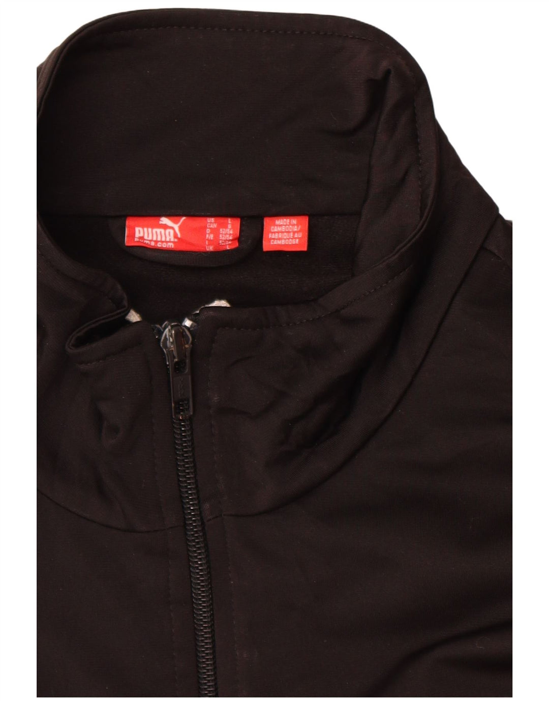 Puma Herren-Trainingsanzug mit grafischem Oberteil, groß, schwarz gestreift, Polyester, Sport