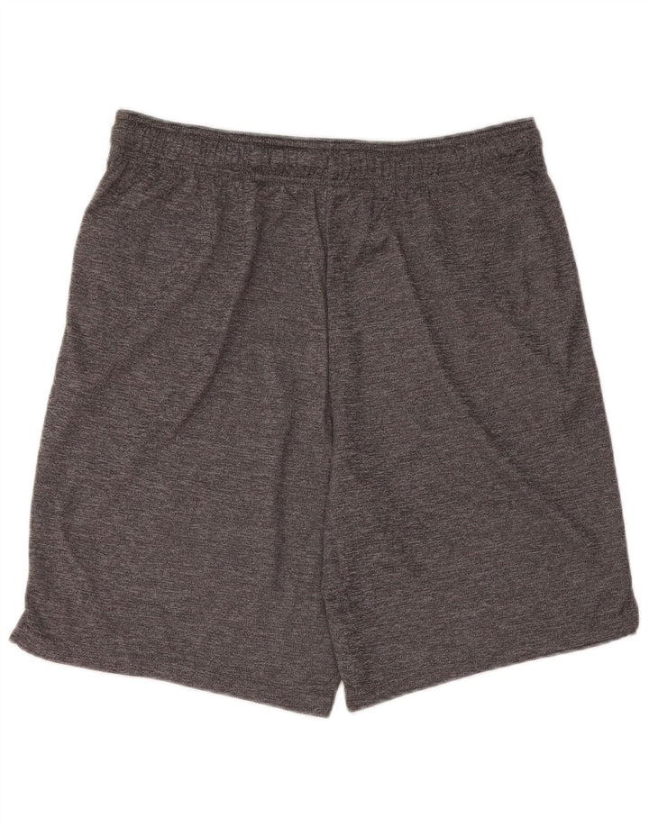SUPERDRY Herren-Sportshorts, großes grau meliertes Polyester