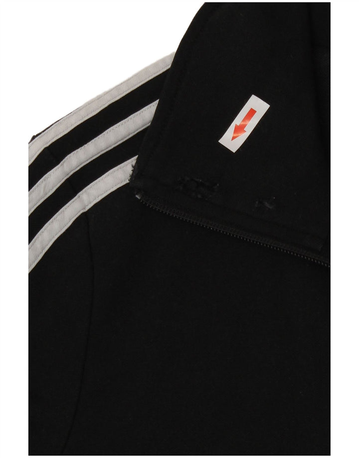 Adidas Damen Trainingsanzug Top Jacke UK 8 Small Schwarz Polyester